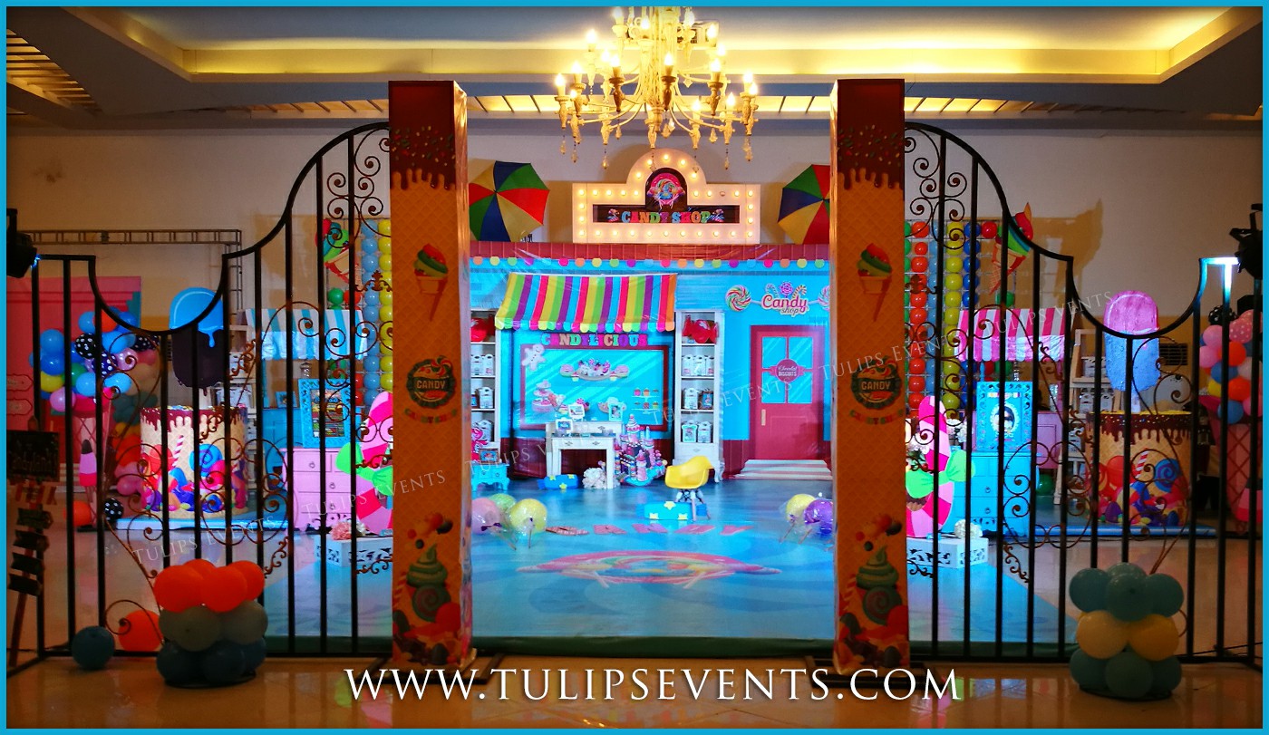 Sweet candy shop theme birthday party decoration ideas in Pakistan (9)