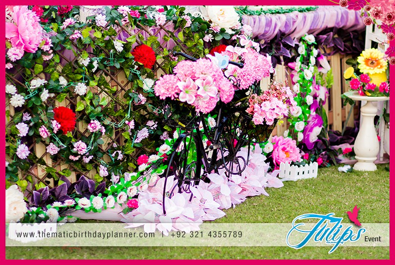 Garden theme birthday party decoration ideas in Pakistan (2)