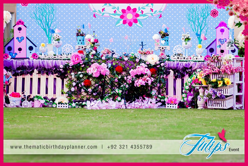 Garden theme birthday party decoration ideas in Pakistan (26)