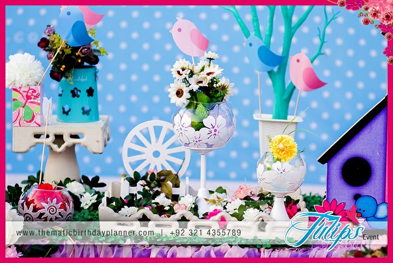 Garden theme birthday party decoration ideas in Pakistan (7)