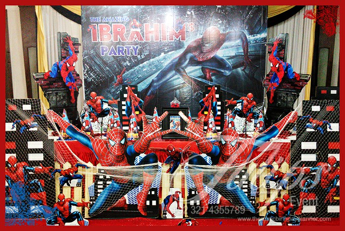 Spiderman themed party decor ideas planner in Pakistan (1)