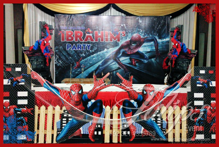 Spiderman themed party decor ideas planner in Pakistan (3)