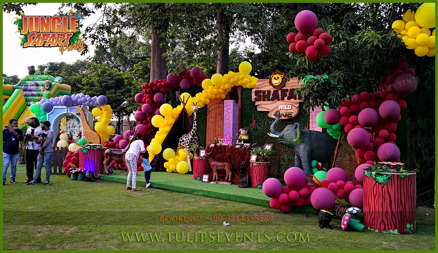 3d Jungle Safari Theme Birthday Party Decor ideas (2)