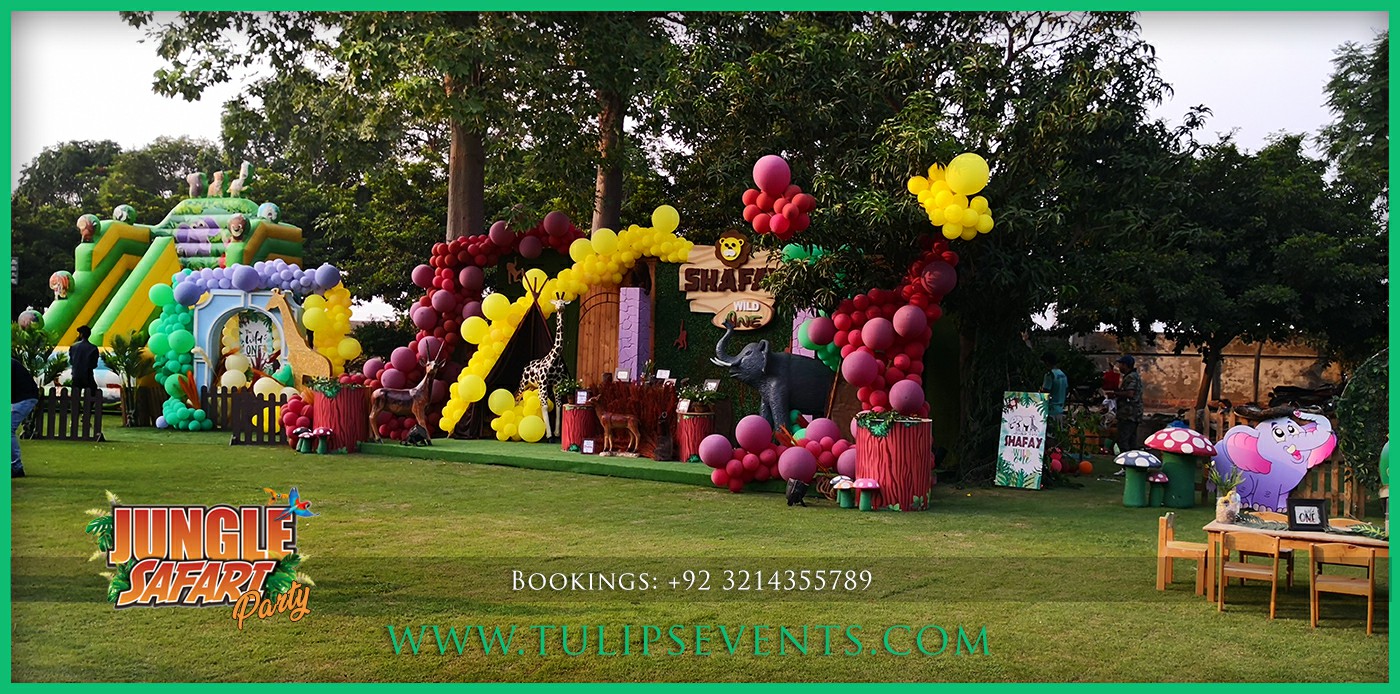 3d Jungle Safari Theme Birthday Party Decor ideas (93)