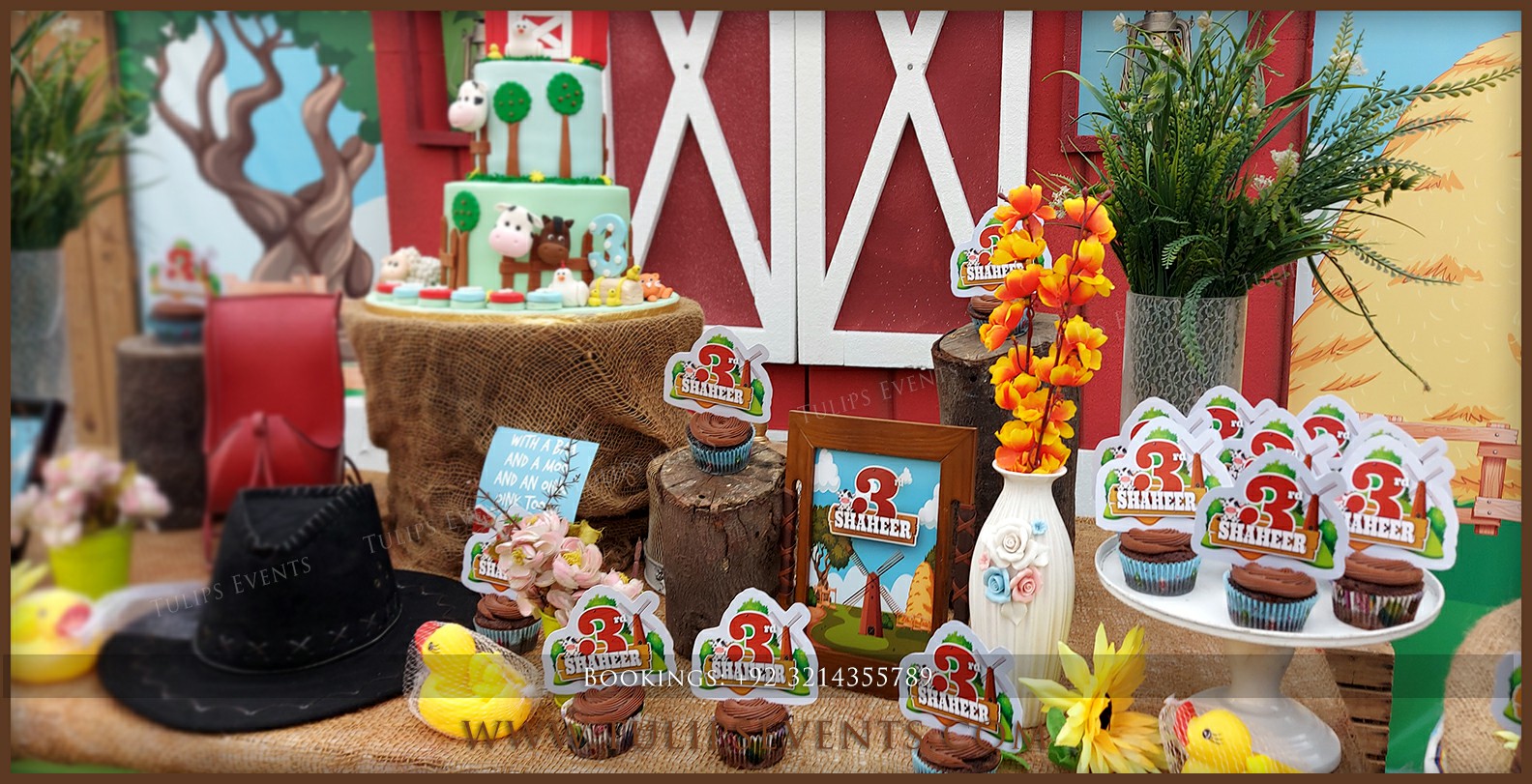 Barnyard Birthday Party Theme decorations ideas in Pakistan (2)