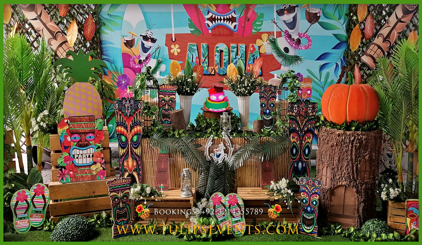 aloha hawaiian party ideas tulips events in Pakistan (16)